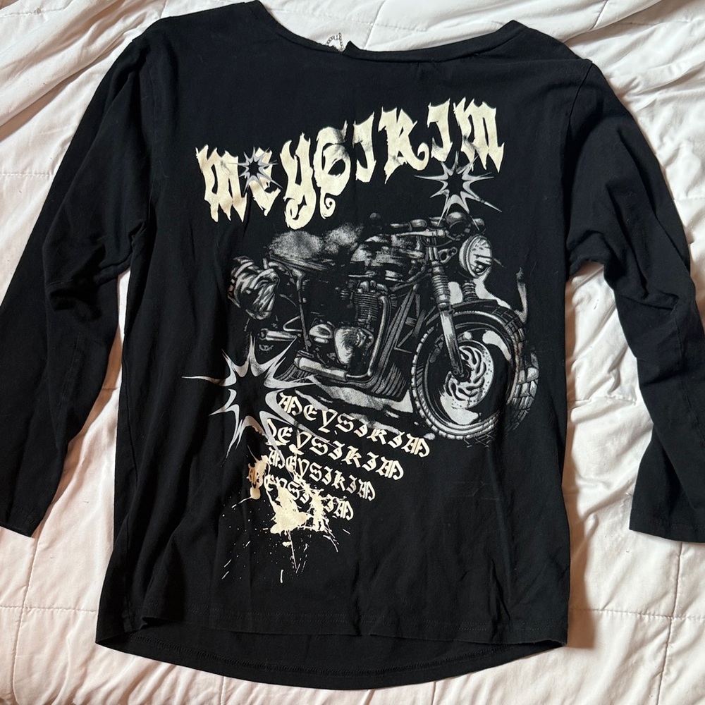 Black Graphic Hoodie